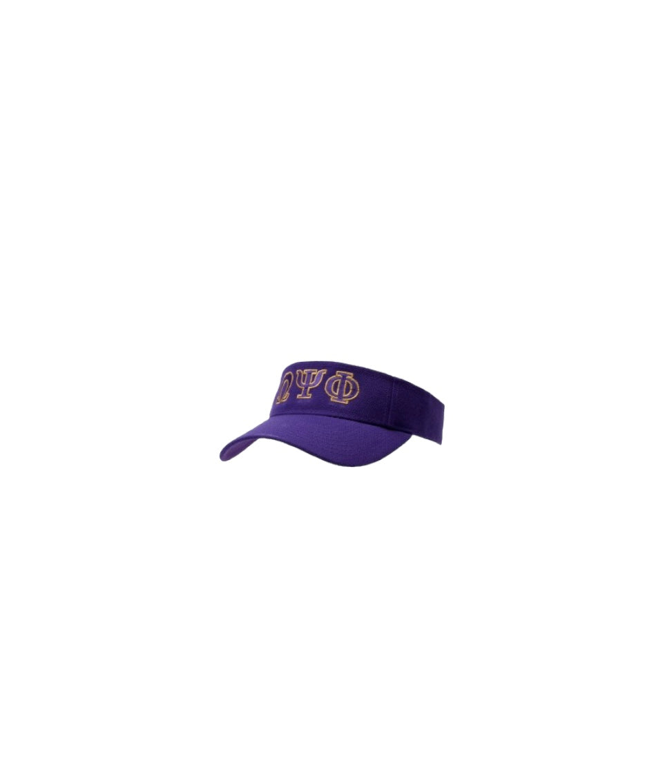 Omega Psi Phi Embroidered Visor