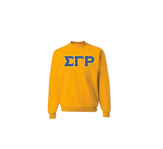 Sigma Gamma Rho Greek Letter Crewneck