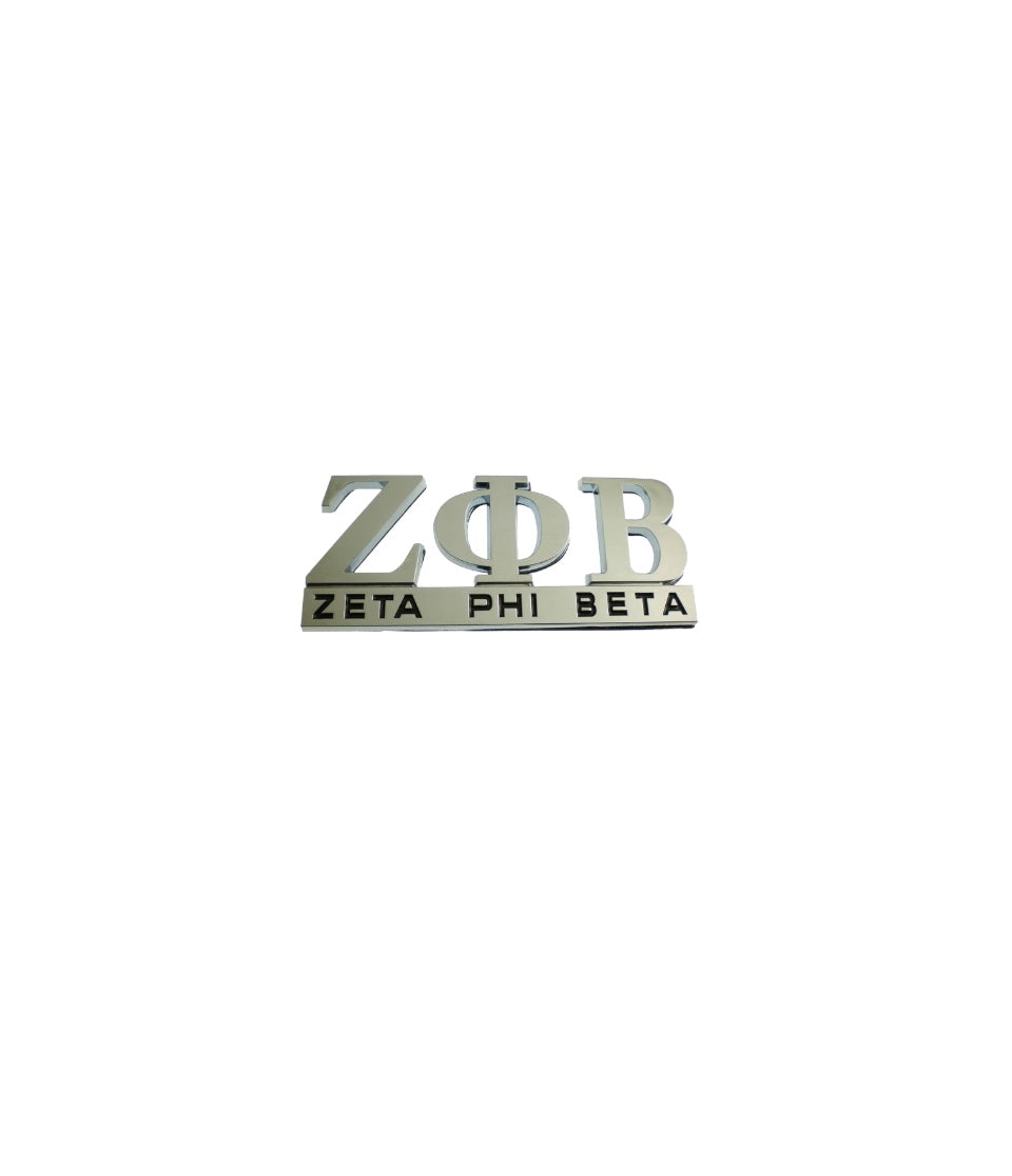 Zeta Phi Beta Car Emblem