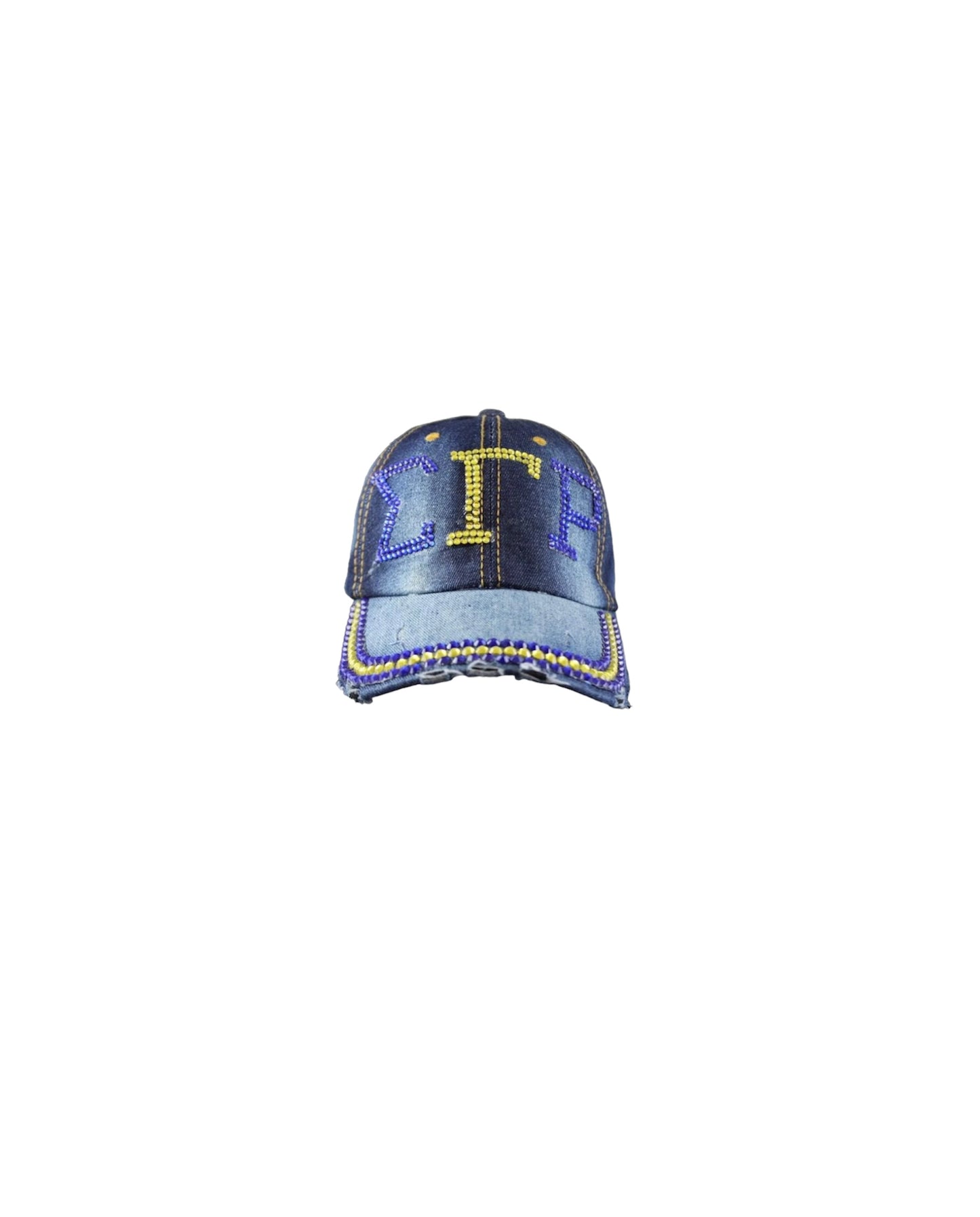 Sigma Gamma Rho Denim Rhinestone Hat