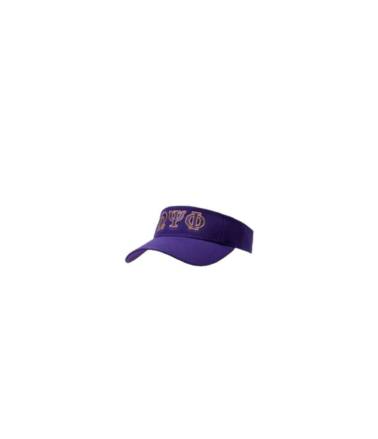 Omega Psi Phi Embroidered Visor